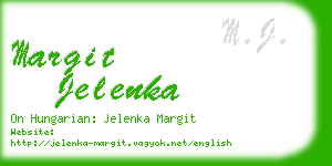 margit jelenka business card